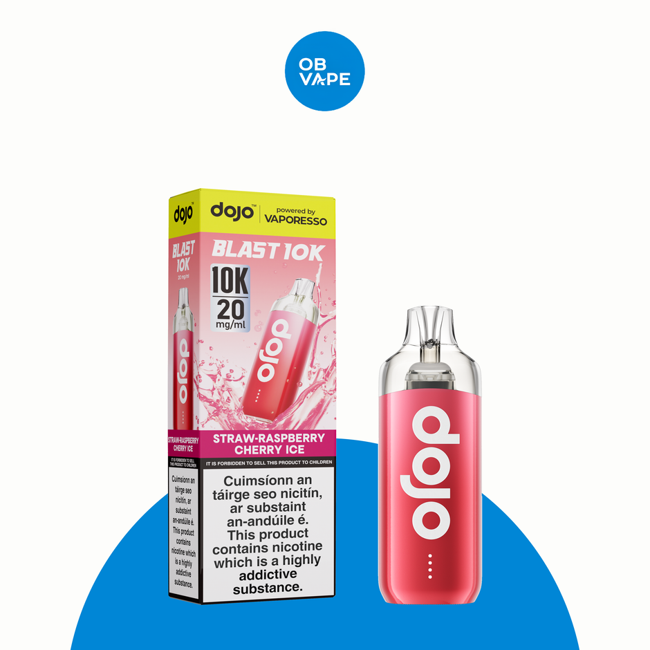 Vaporesso Dojo Blast 10K Prefilled Pod Kit – Straw-Raspberry Cherry Ice – approved OB Vape product image