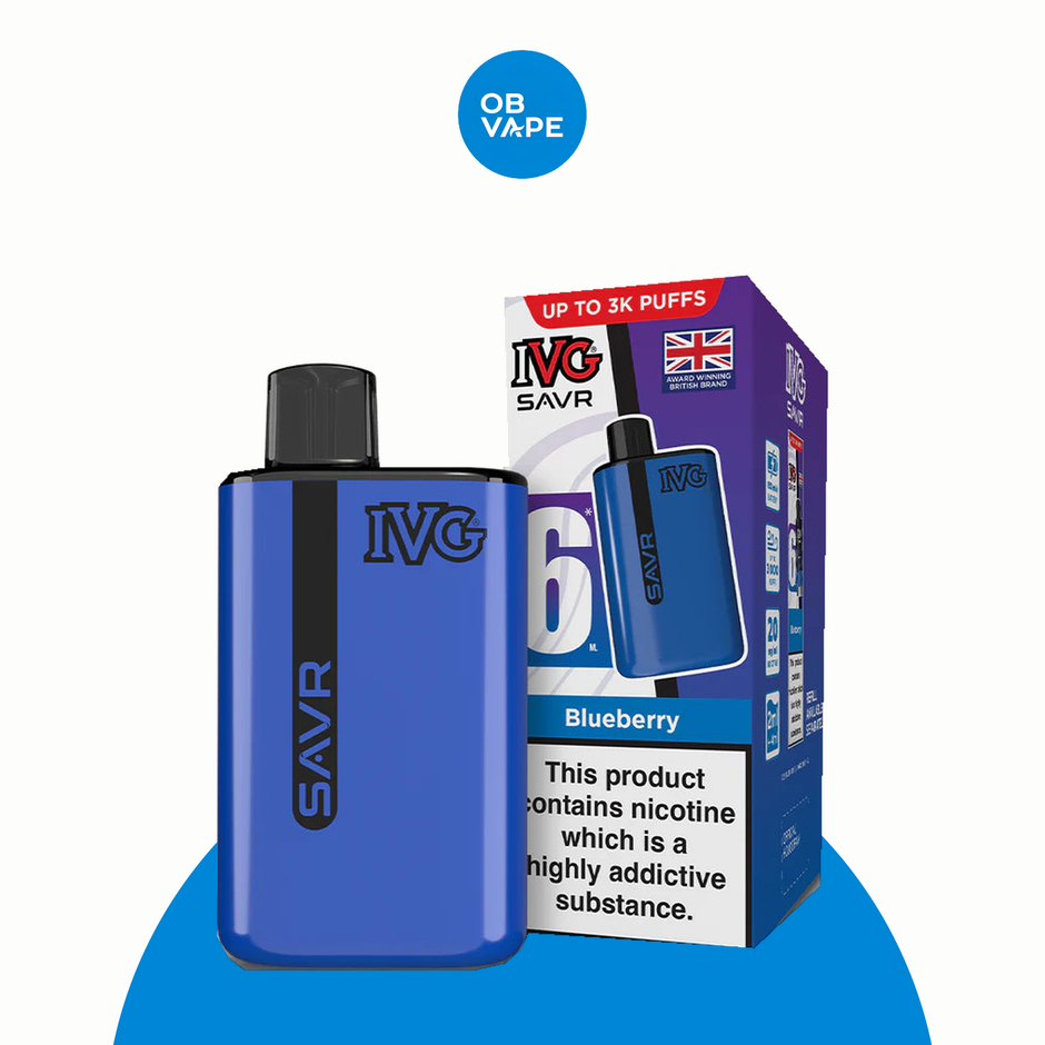 IVG SAVR 3000 Puff Disposable Vape – Blueberry official approved product image | OB Vape
