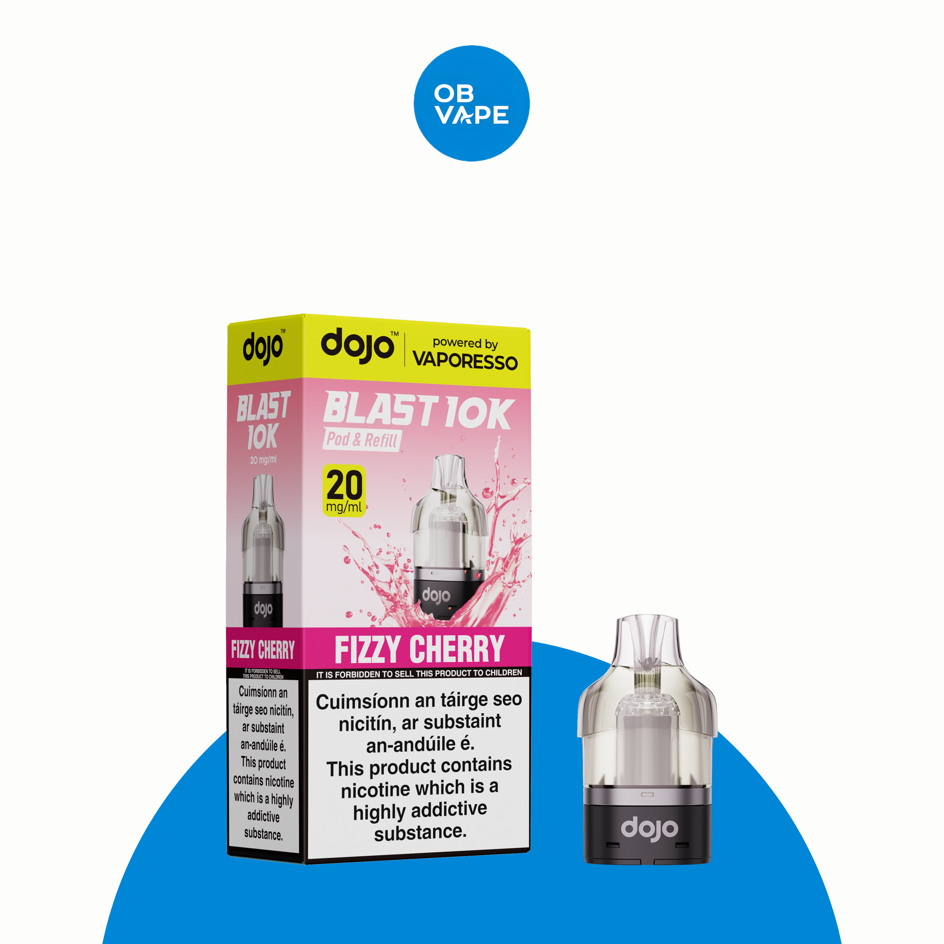 Vaporesso Dojo Blast 10K Refill Pods – Fizzy Cherry – approved OB Vape product image