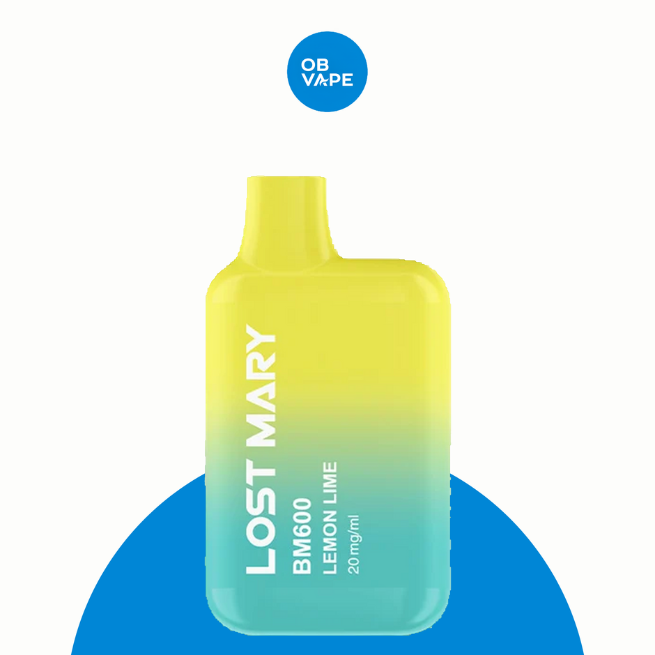 Lost Mary BM600 Disposable Vape (20mg) – Lemon Lime official product image | OB Vape