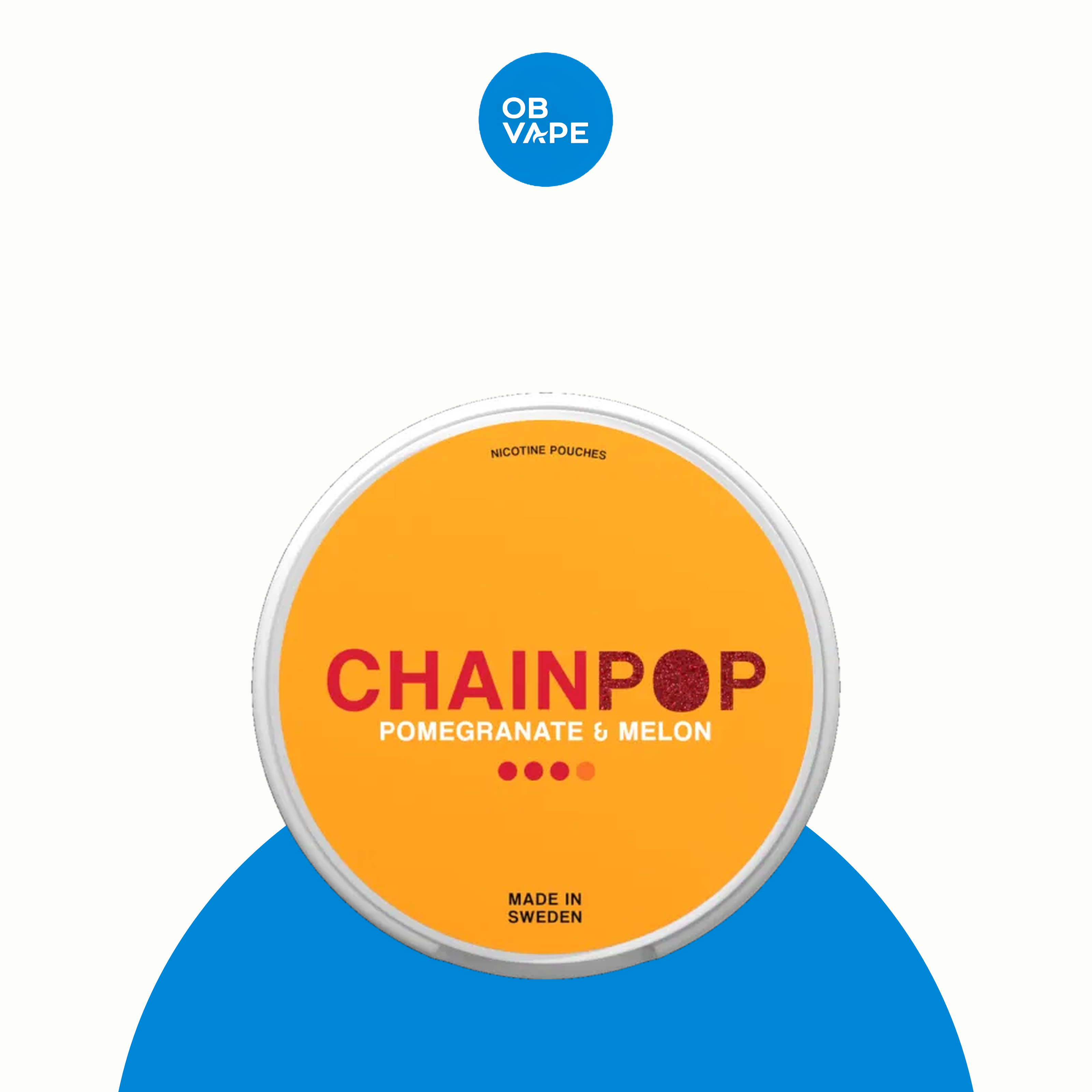 Chainpop Nicotine Pouches – Pomegranate Melon (9mg) – approved OB Vape product image
