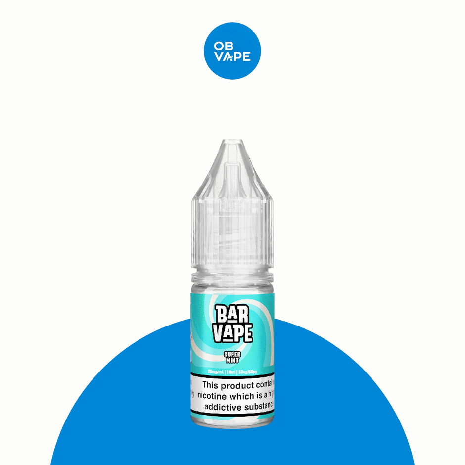Bar Vape 100ml Shortfill Range – Super Mint – approved OB Vape product image