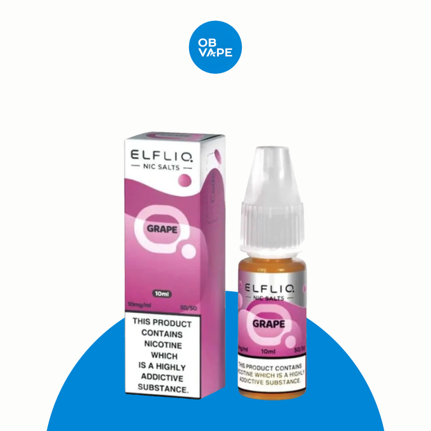 Grape - Elfliq Elf Bar Salt – approved OB Vape brand-organised product image