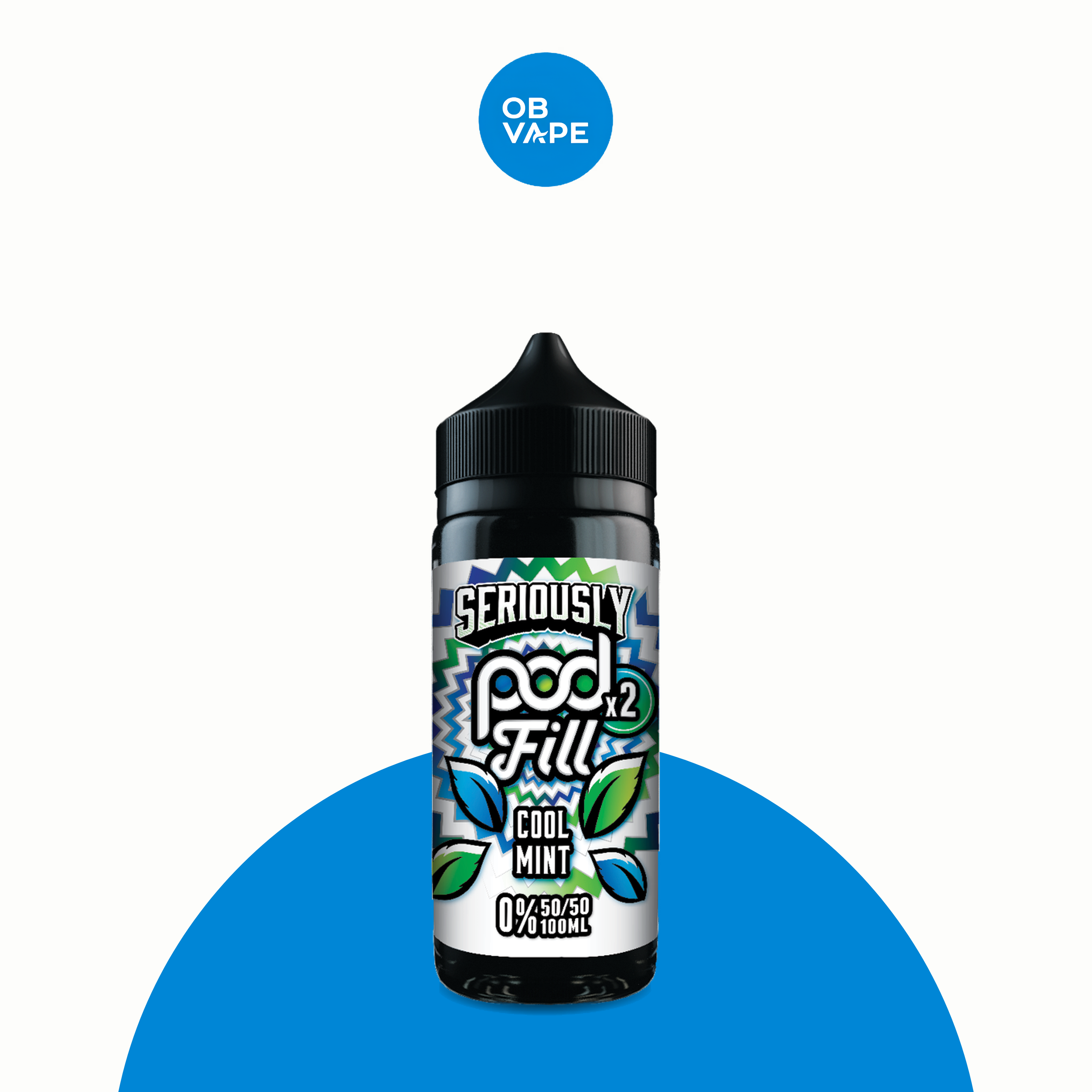 Doozy Cool Mint 100ml Shortfill – approved OB Vape brand-organised product image