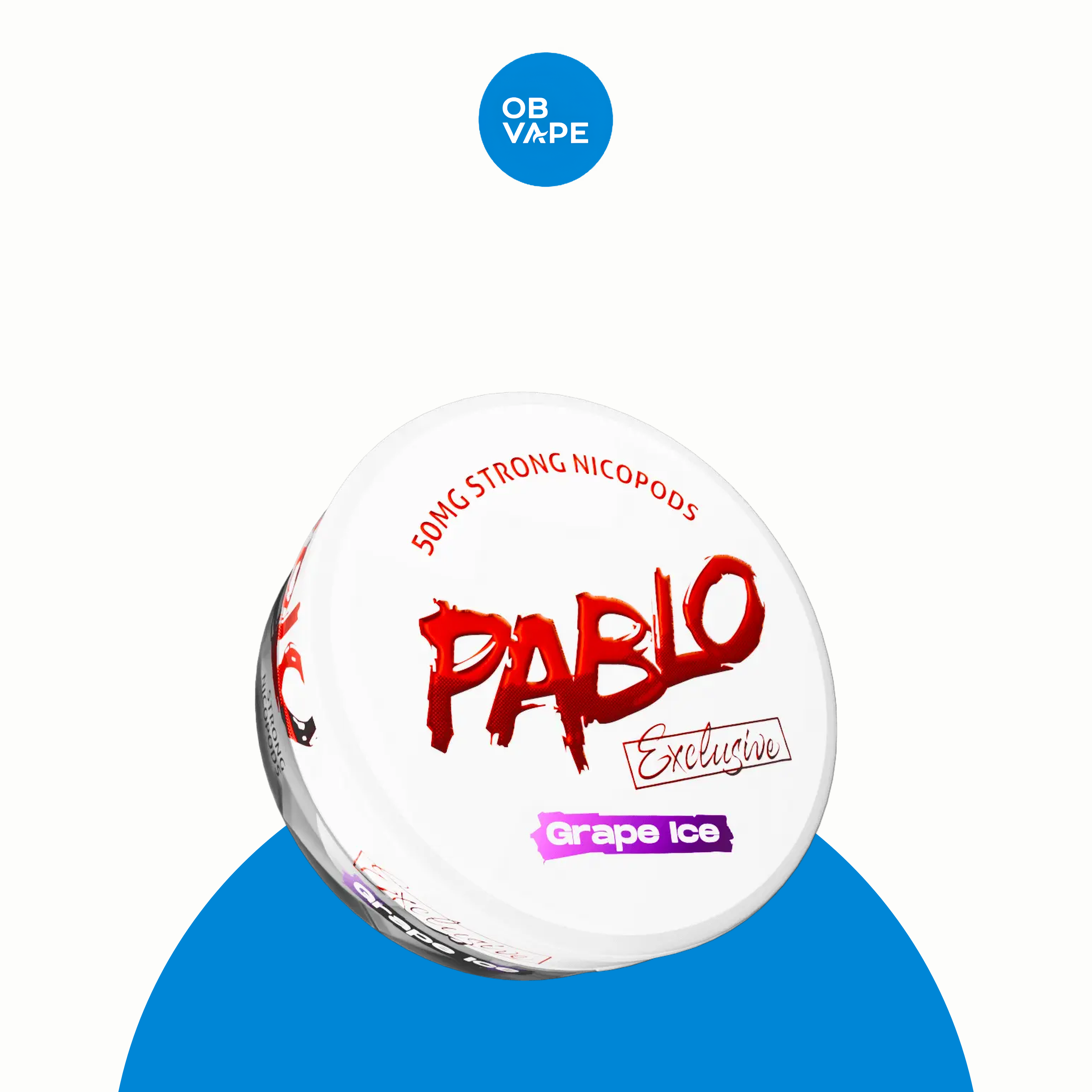PABLO Nicotine Pouches – Grape Ice (50mg) approved genuine product image | OB Vape