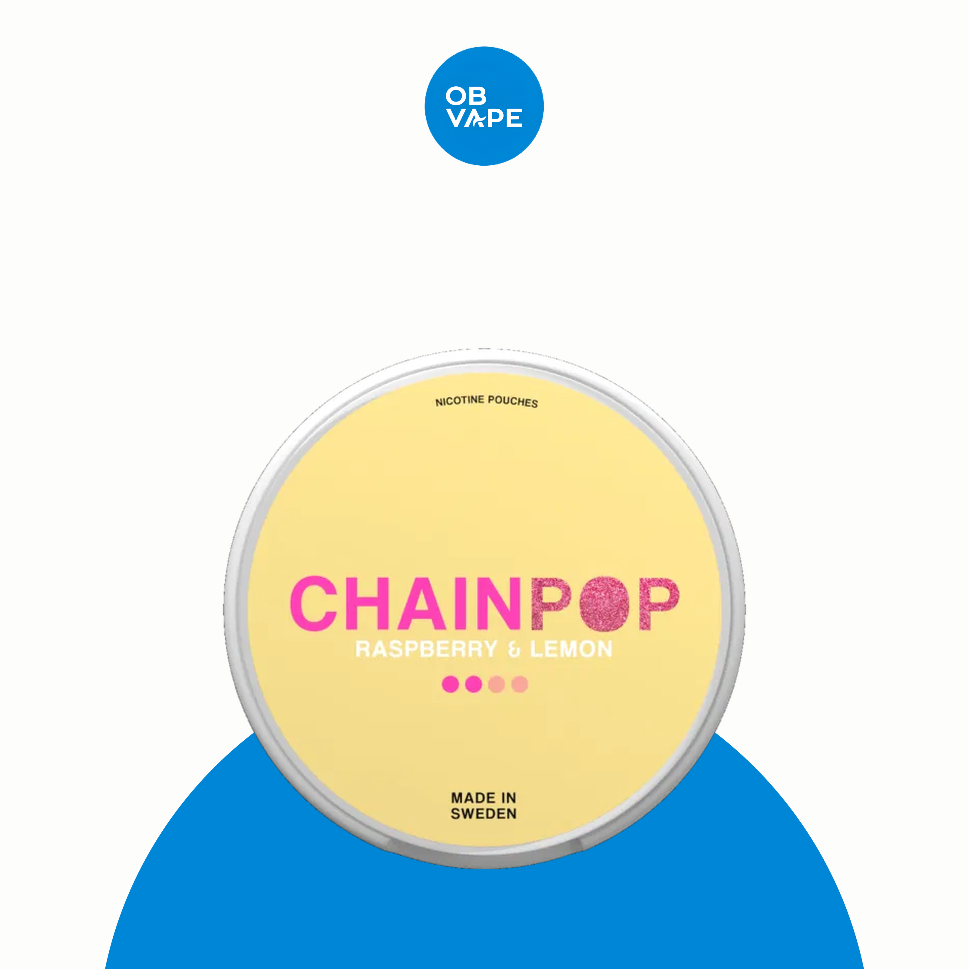 Chainpop Nicotine Pouches – Raspberry Lemon (5mg) – approved OB Vape product image