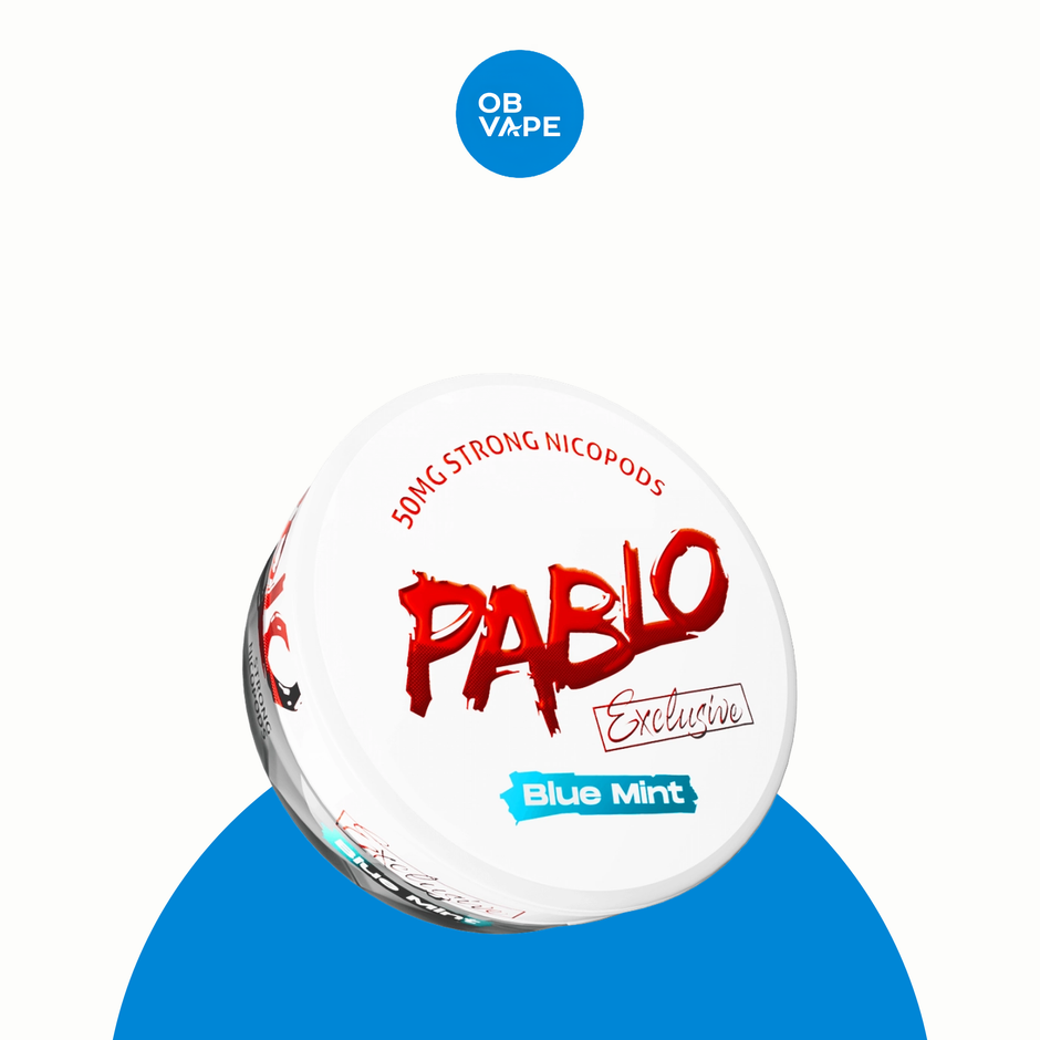 PABLO Nicotine Pouches – Blue mint approved genuine product image | OB Vape