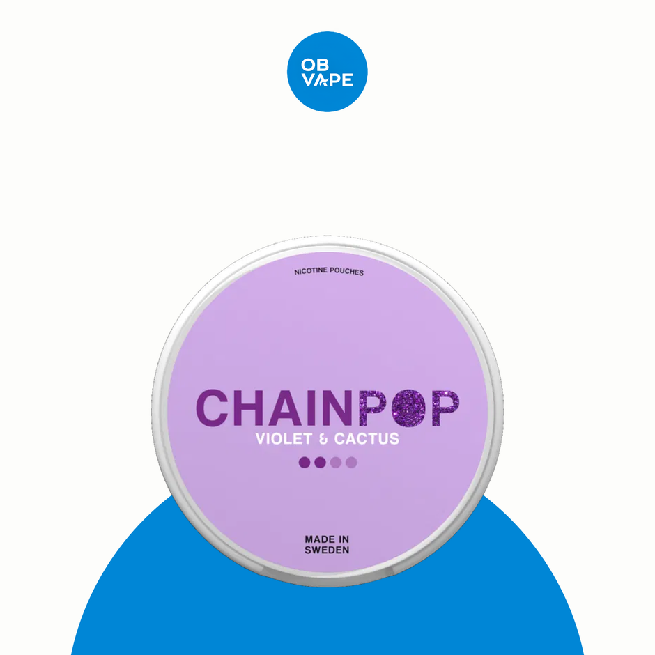 Chainpop Nicotine Pouches – Violet Cactus (5mg) – approved OB Vape product image