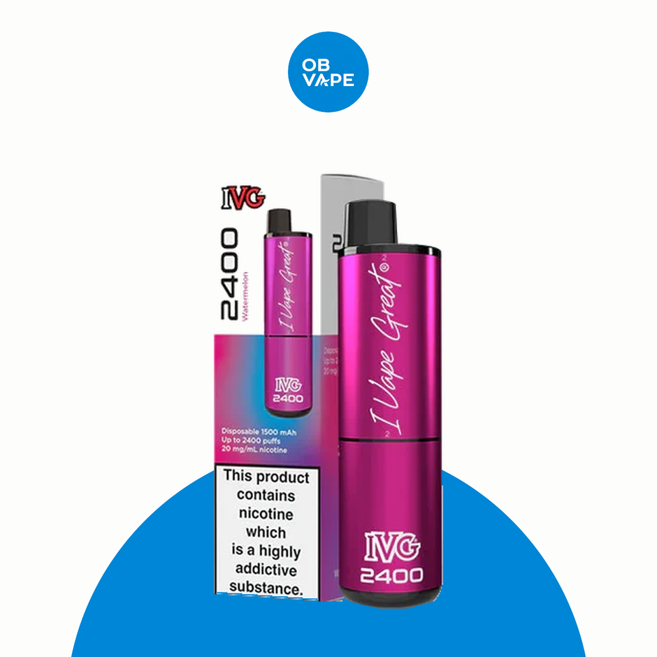 IVG 2400 Disposable Vape – Watermelon Ice product image | OB Vape