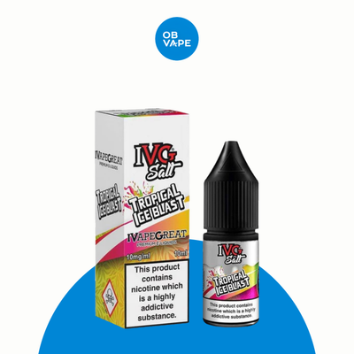 IVG Nic Salt - Tropical Ice Blast 10ml – approved OB Vape brand-organised product image