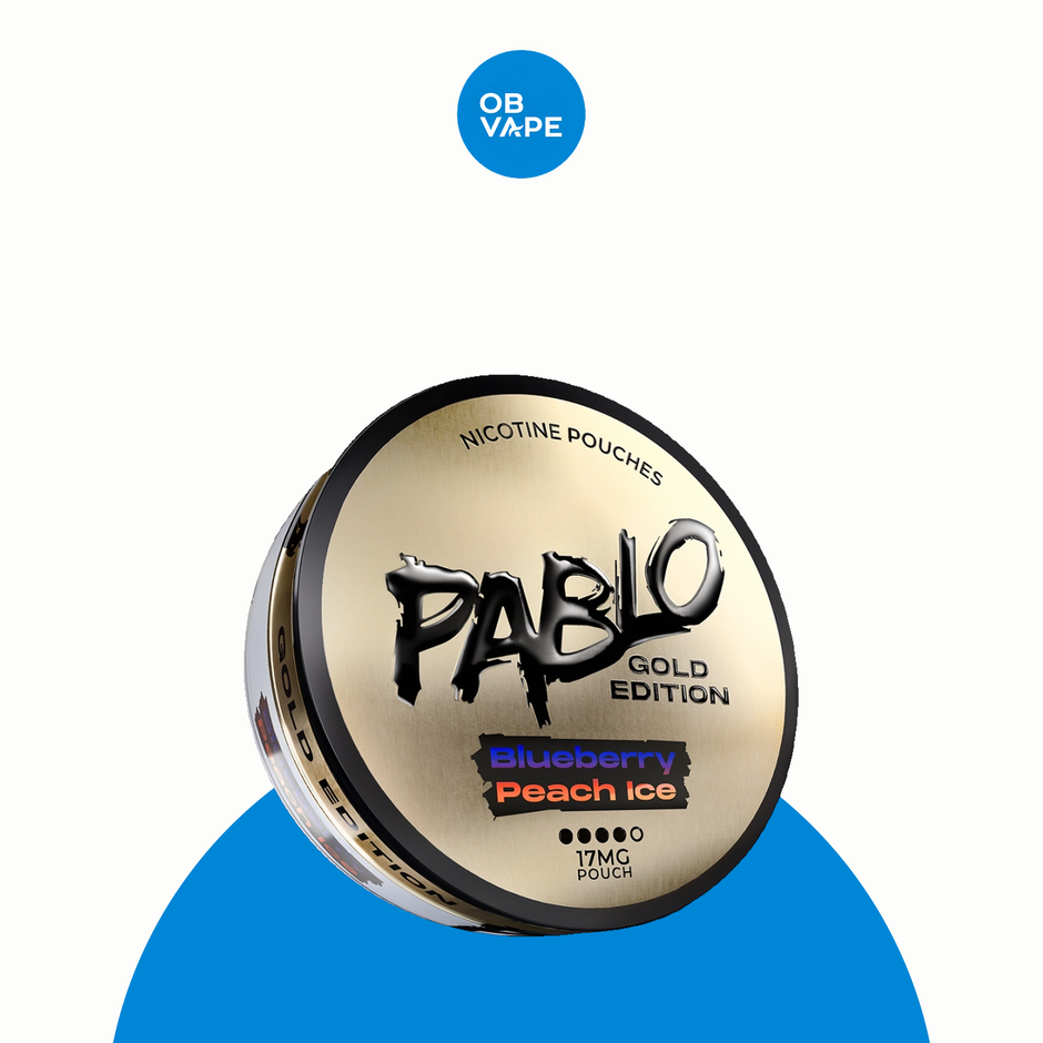PABLO Gold Nicotine Pouches – Blueberry Peach Ice / 17mg approved genuine product image | OB Vape