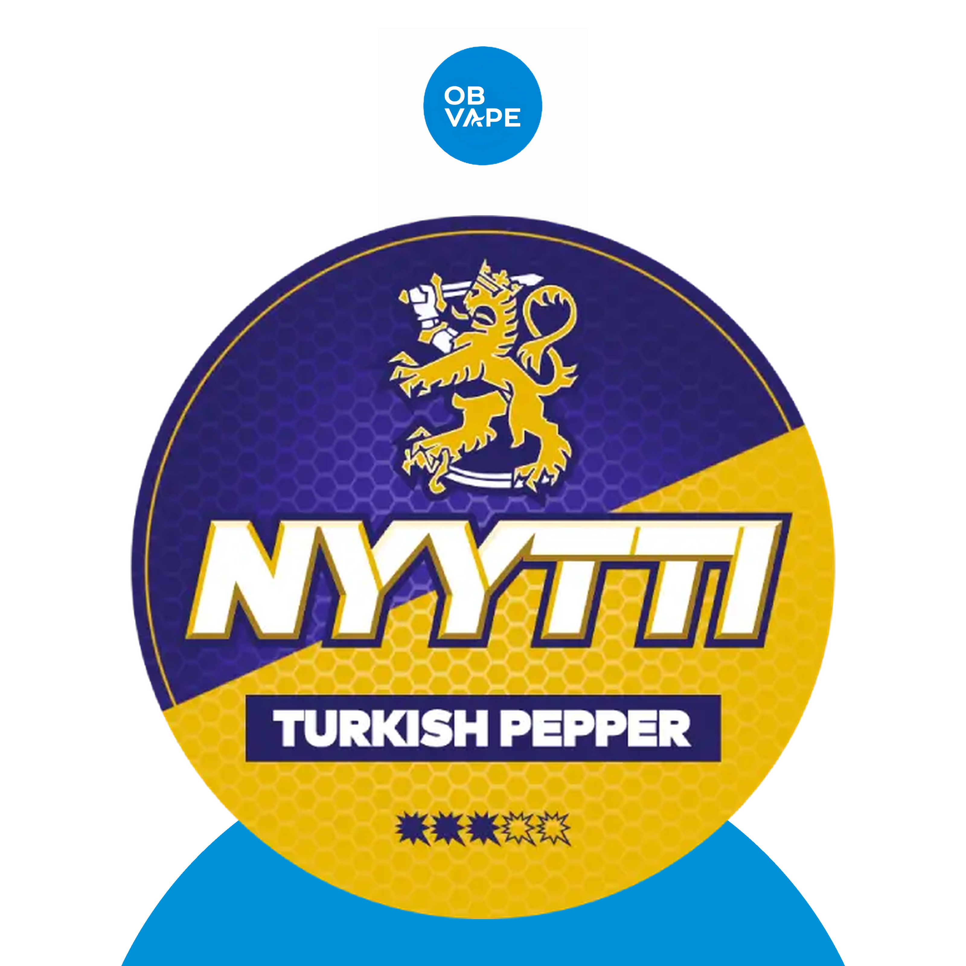 Nyytti Turkish Pepper nicotine pouches - 9.6mg per pouch - OB Vape branded image