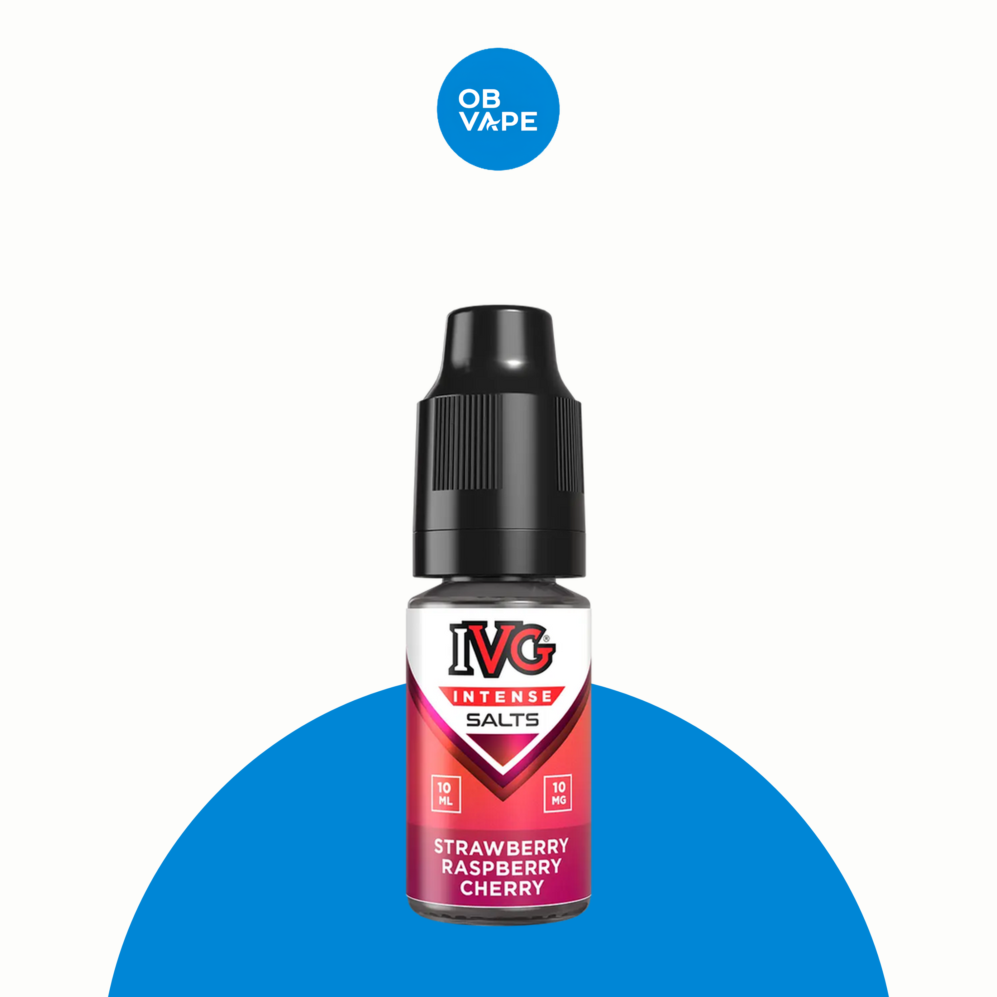 Strawberry Raspberry Cherry – IVG Intense Nic Salt 10ml – All strengths: 10mg, 20mg approved OB Vape Batch 22 product image