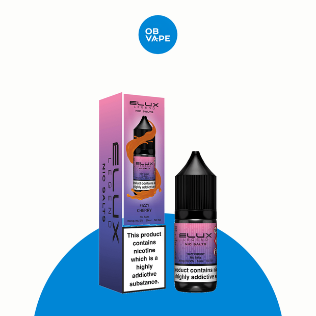 Fizzy Cherry – Elux Legend Nic Salt 10ml – approved ELUX retail box and bottle product image | OB Vape