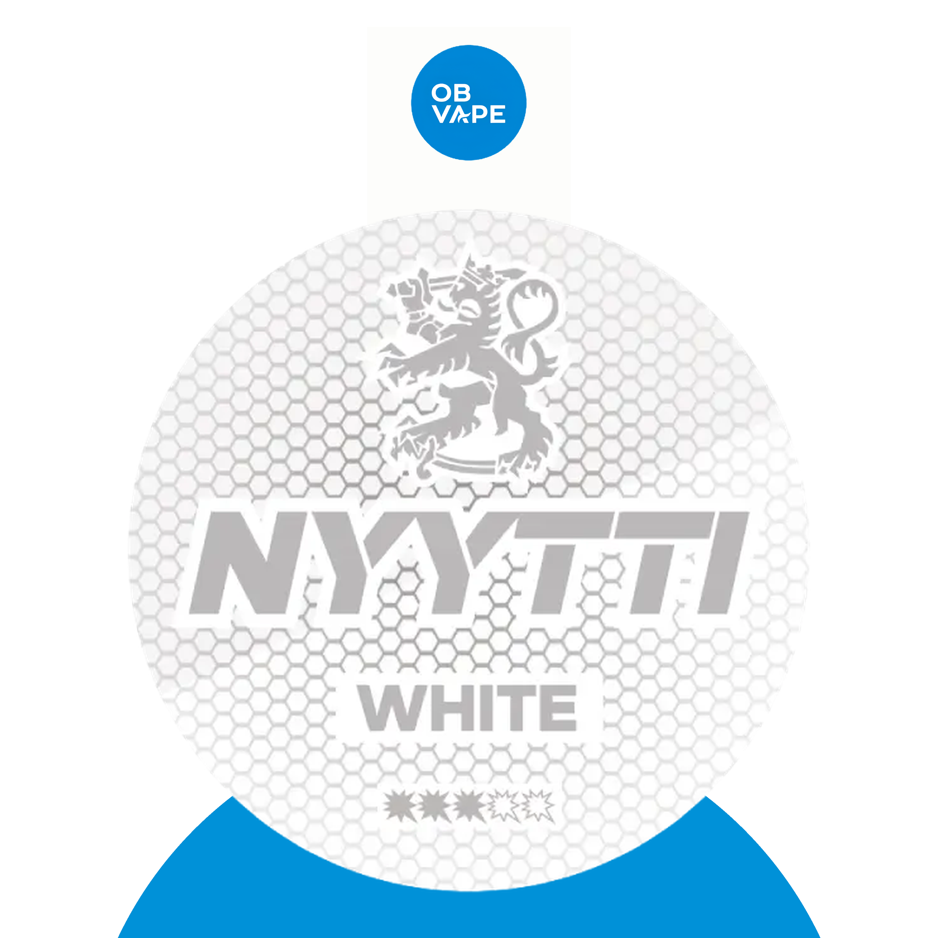 Nyytti White Mint nicotine pouches - 9.6mg per pouch - OB Vape branded image