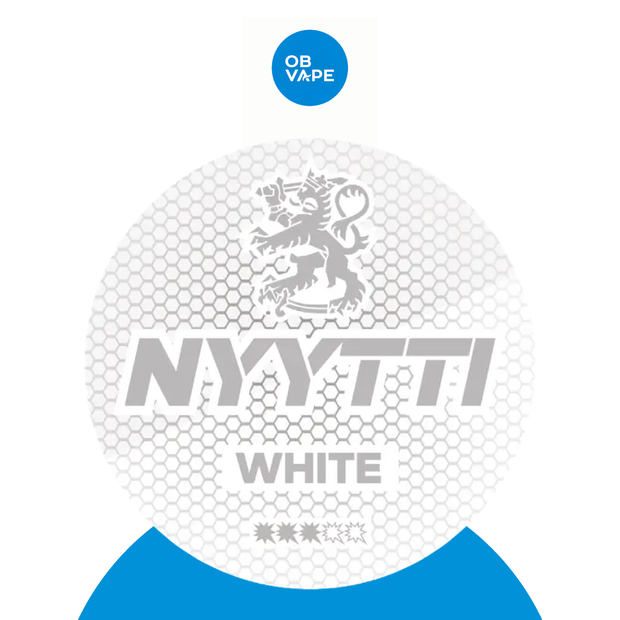 Nyytti White Mint nicotine pouches - 9.6mg per pouch - OB Vape branded image