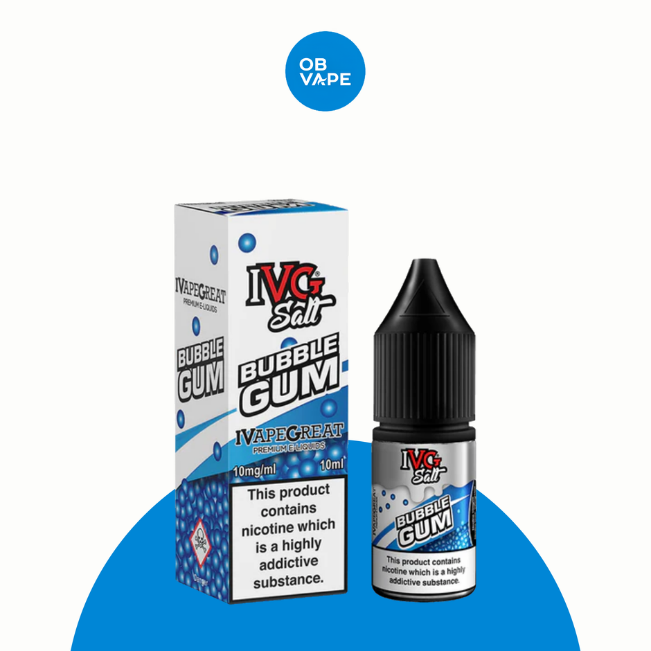 IVG Nic Salt - Bubblegum 10ml – approved OB Vape brand-organised product image