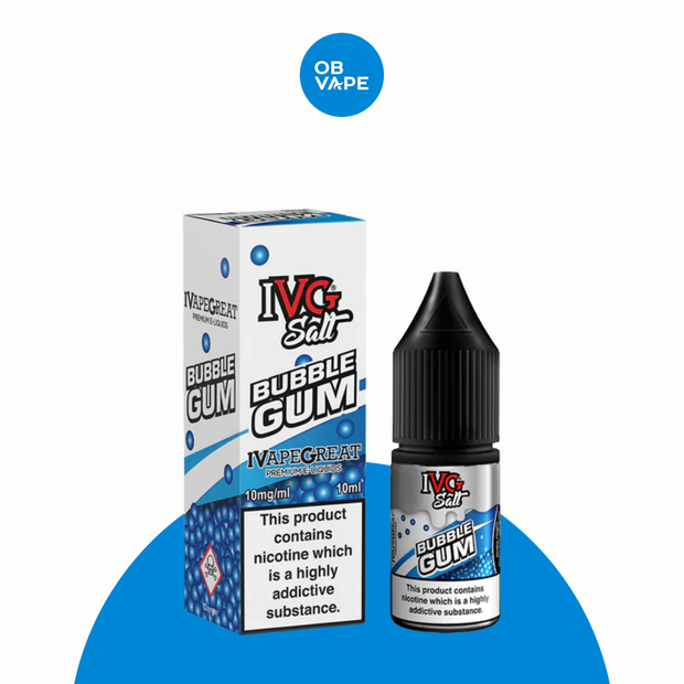 IVG Nic Salt - Bubblegum 10ml – approved OB Vape brand-organised product image