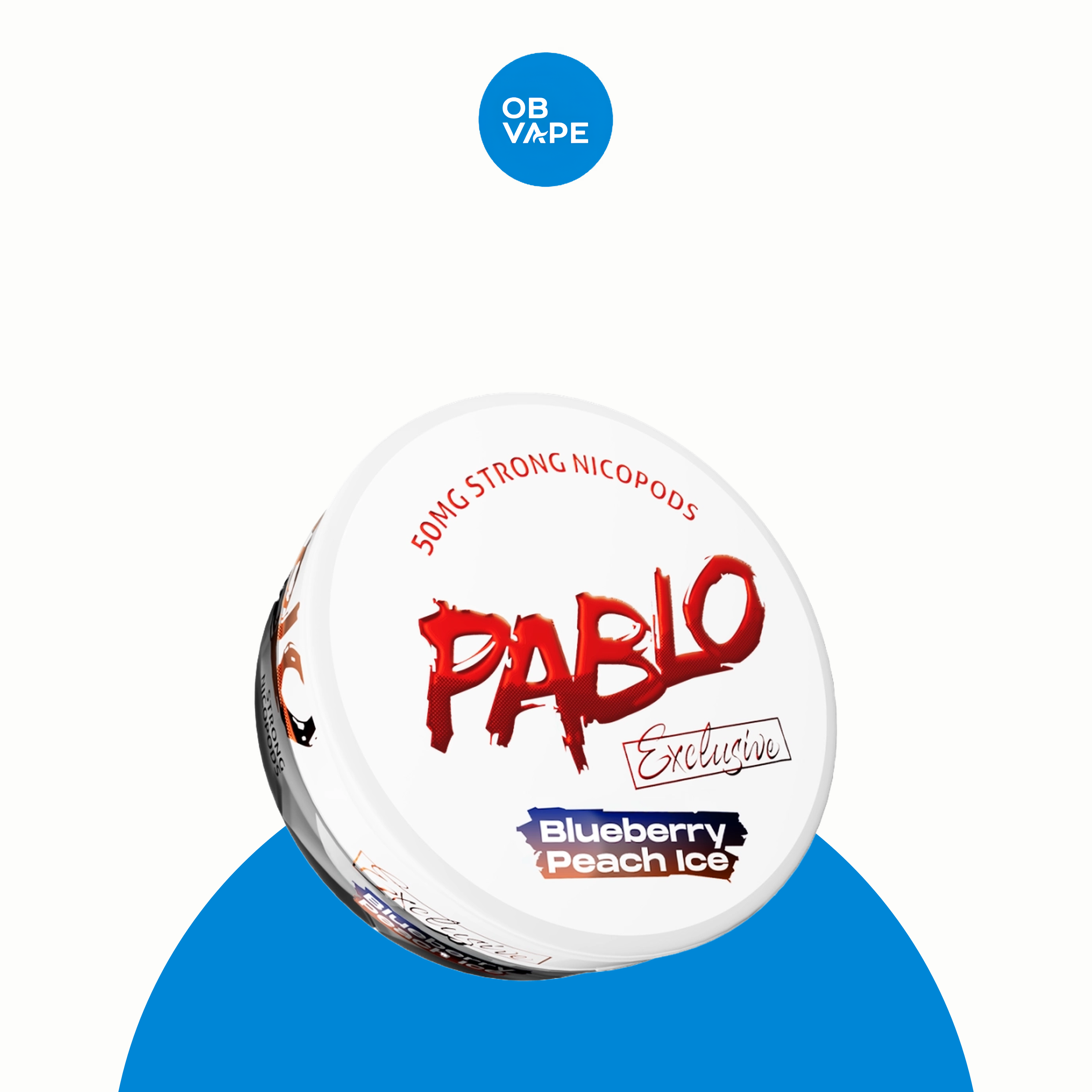 PABLO Nicotine Pouches – Blueberry Peach Ice approved genuine product image | OB Vape