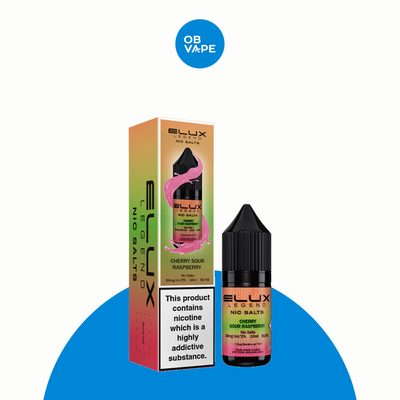 Cherry Sour Raspberry – Elux Legend Nic Salt 10ml – approved ELUX retail box and bottle product image | OB Vape