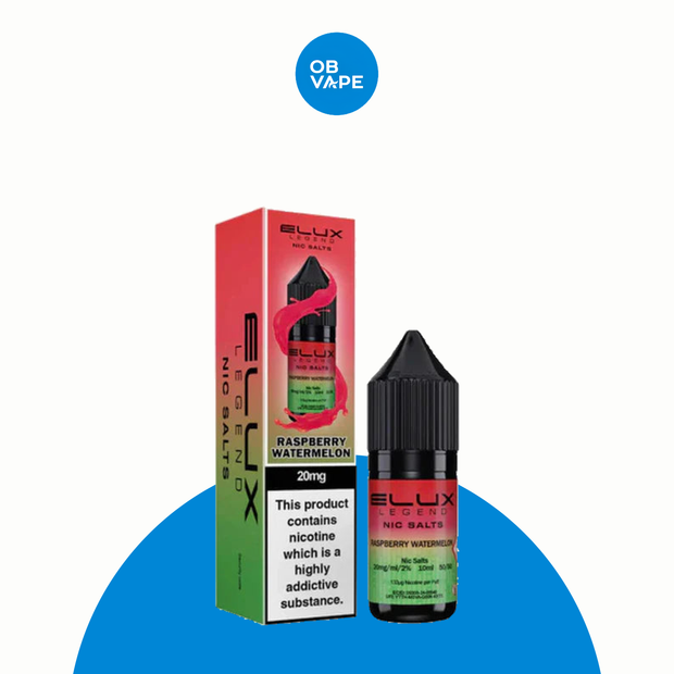 Raspberry Watermelon– Elux Legend Nic Salt 10ml – All strengths: 5mg, 10mg, 20mg approved OB Vape Batch 23 product image