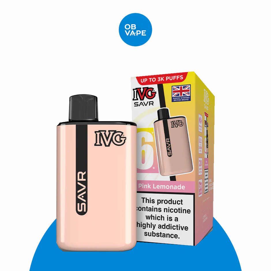IVG SAVR 3000 Puff Disposable Vape – Pink Lemonade official approved product image | OB Vape