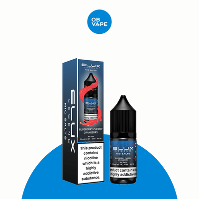 Blueberry Cherry Cranberry – ELUX Legend Nic Salt 10ml – approved ELUX retail box and bottle product image | OB Vape