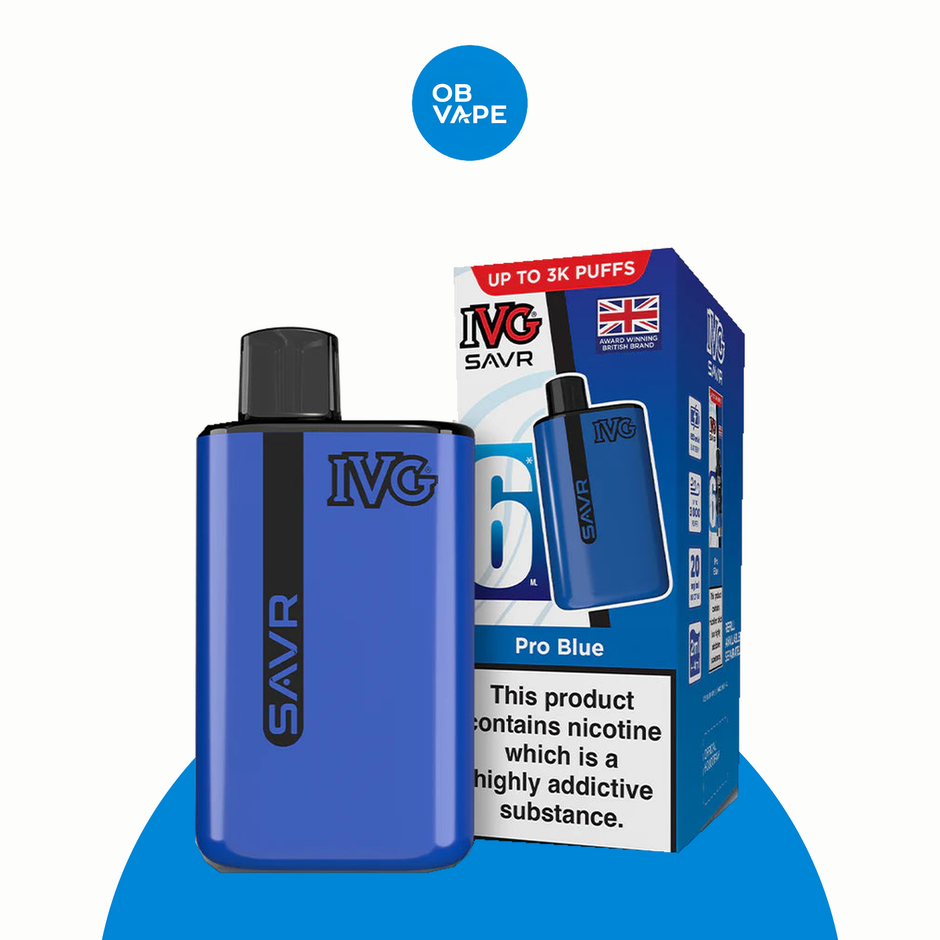 IVG SAVR 3000 Puff Disposable Vape – Pro Blue official approved product image | OB Vape