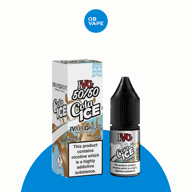 IVG 50/50 - Cola Ice 10ml – approved OB Vape brand-organised product image