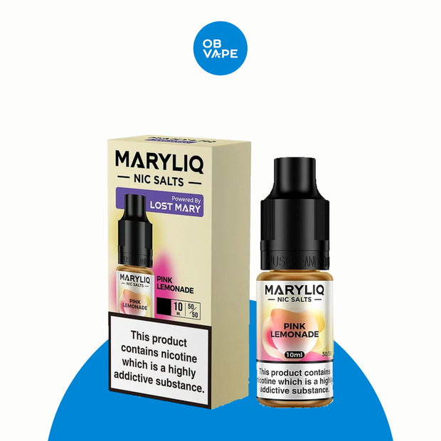 Pink Lemonade - Maryliq Nic Salt – All strengths: 10mg, 20mg approved OB Vape Batch 23 product image