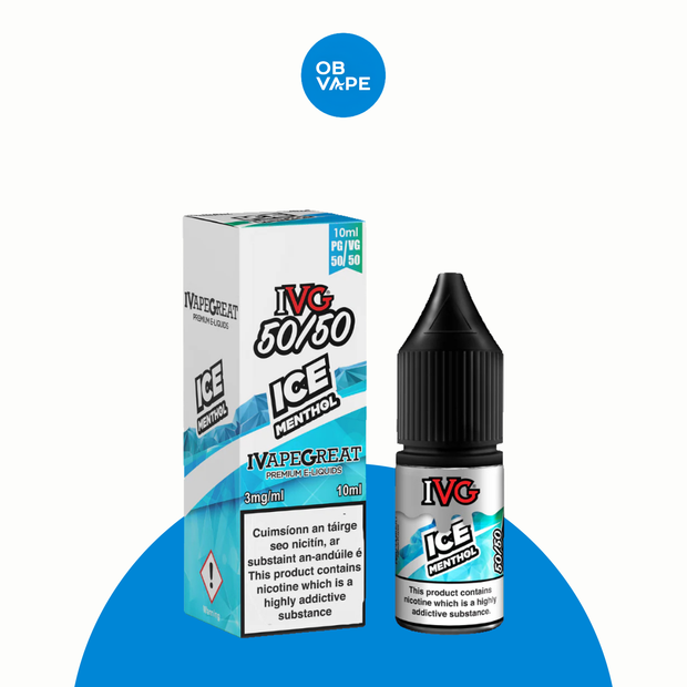 Ice Menthol - IVG 50/50 – approved OB Vape brand-organised product image