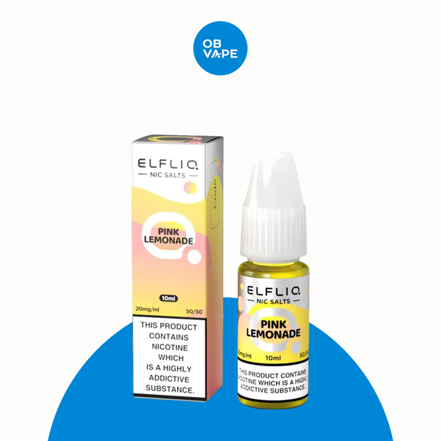 Pink Lemonade - Elfliq Elf Bar Salt – All strengths: 10mg Salt, 20mg Salt approved OB Vape Batch 23 product image