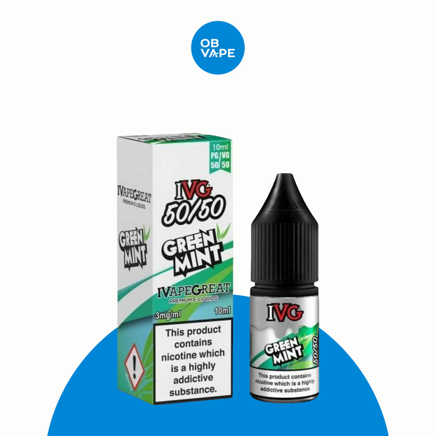Green Mint - IVG 50/50 – approved OB Vape brand-organised product image