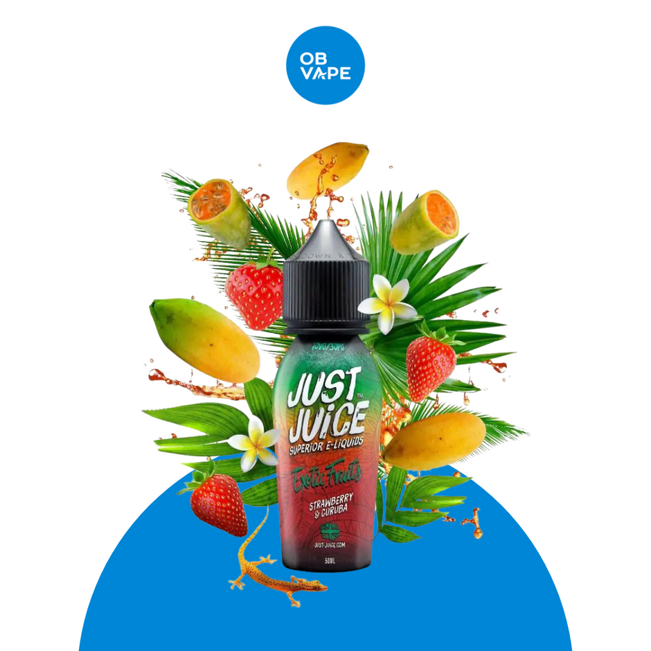 Strawberry and Curuba - Just Juice 50ml - OB Vape Shop Ireland | Free Next Day Delivery Over €50 | OB Vape Ireland's Premier Vape Shop | OB Bar Disposable Vape