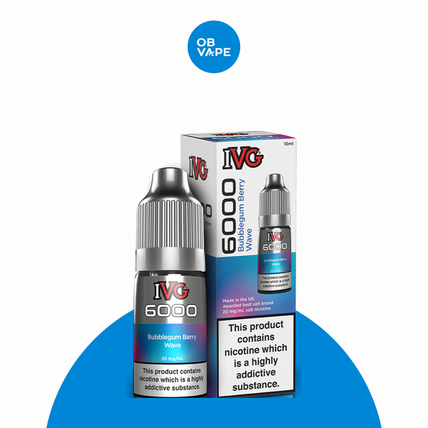 Bubblegum Berry - IVG 6000 Nic Salt – approved OB Vape brand-organised product image