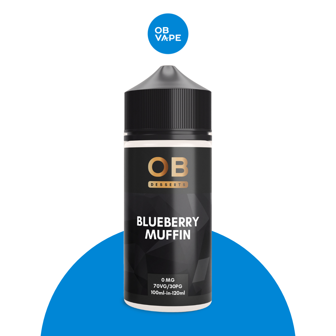 Blueberry Muffin - OB Desserts 100ml - OB Vape Shop Ireland | Free Next Day Delivery Over €50 | OB Vape Ireland's Premier Vape Shop | OB Bar Disposable Vape