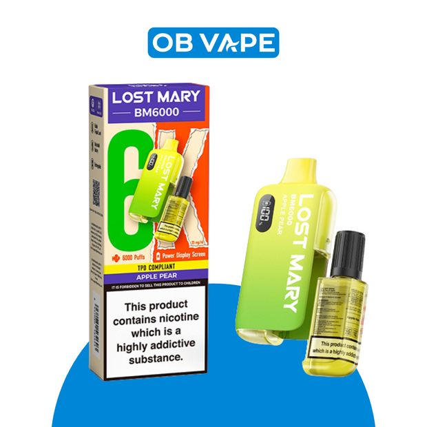 Lost Mary BM6000 6000 Puff Disposable Vape OB Vape Ireland.