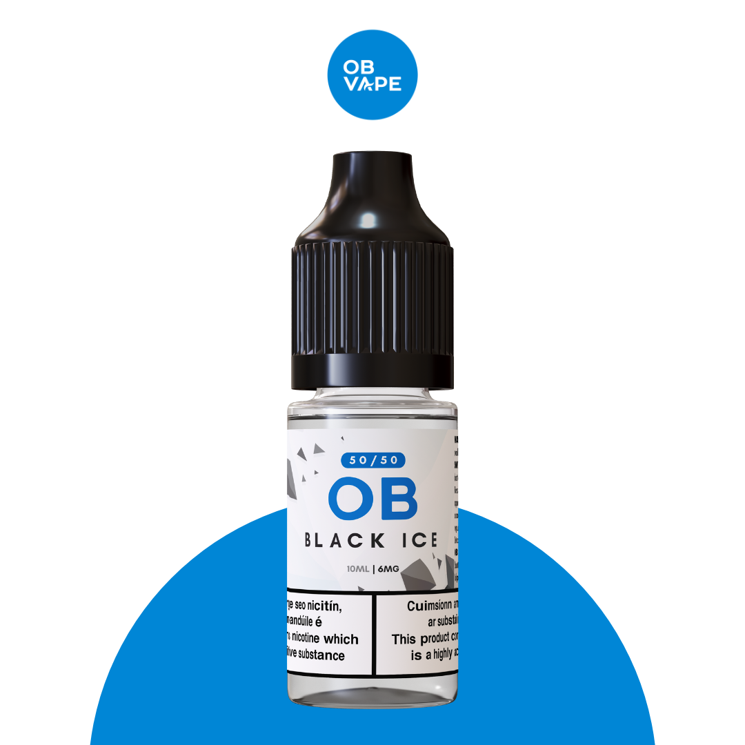 Black Ice - OB 50/50 10ml - OB Vape Shop Ireland | Free Next Day Delivery Over €50 | OB Vape Ireland's Premier Vape Shop | OB Bar Disposable Vape