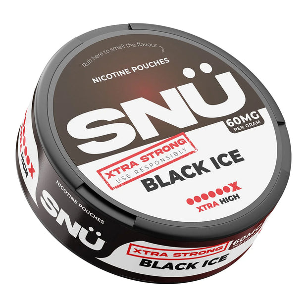 SNU X-TRA STRONG Nicotine Pouches Black ice