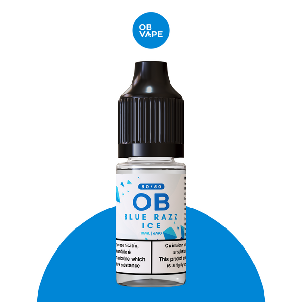 Blue Razz Ice - OB 50/50 10ml - OB Vape Shop Ireland | Free Next Day Delivery Over €50 | OB Vape Ireland's Premier Vape Shop | OB Bar Disposable Vape