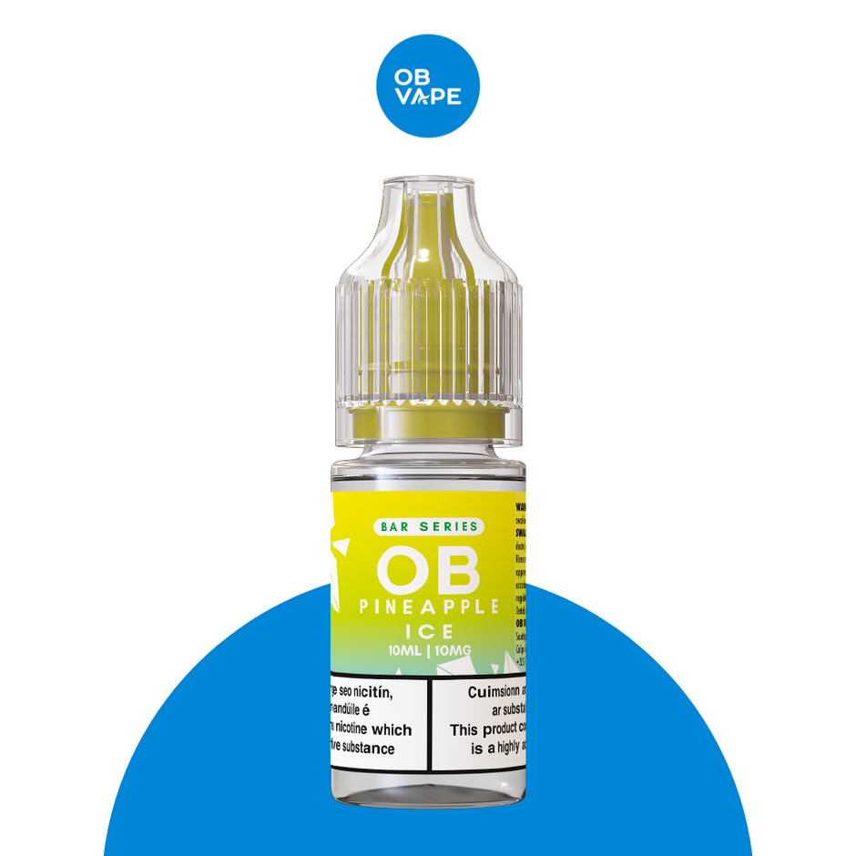 Pineapple Ice - OB Bar Series Salt 10ml - OB Vape Shop Ireland | Free Next Day Delivery Over €50 | OB Vape Ireland's Premier Vape Shop | IVG 2400, Lost Mary, Elfliq, Disposable Vape