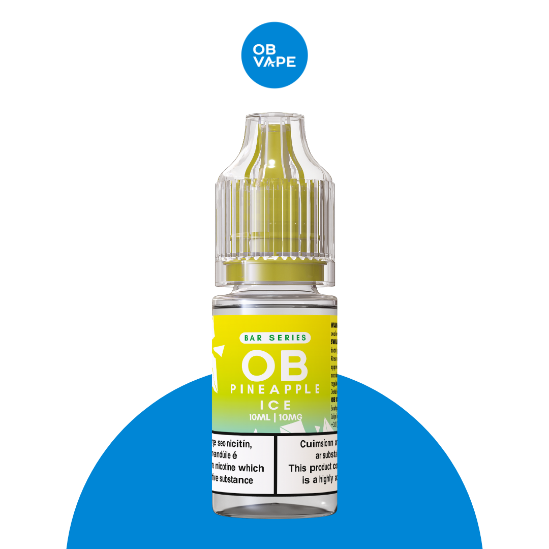 Pineapple Ice - OB Bar Series Salt 10ml - OB Vape Shop Ireland | Free Next Day Delivery Over €50 | OB Vape Ireland's Premier Vape Shop | IVG 2400, Lost Mary, Elfliq, Disposable Vape