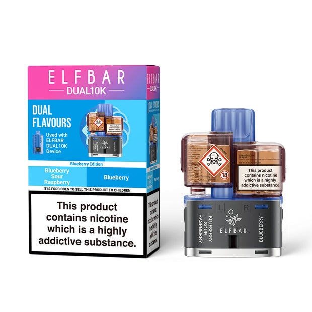 Elf Bar 10K Refill Pods – Dual Flavour Refill Pack (20mg) | OB Vape Ireland