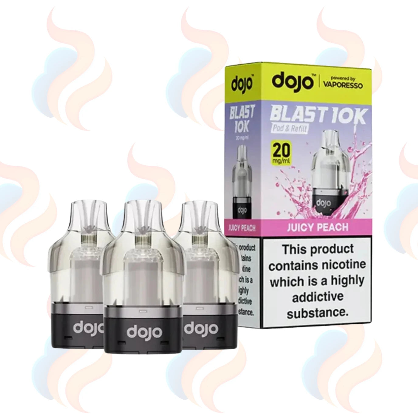 Vaporesso Dojo Blast 10K refill pods and containers