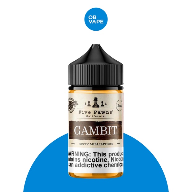 Gambit - Five Pawns 50ml - OB Vape Shop Ireland | Free Next Day Delivery Over €50 | OB Vape Ireland's Premier Vape Shop | IVG 2400, Lost Mary, Elfliq, Disposable Vape