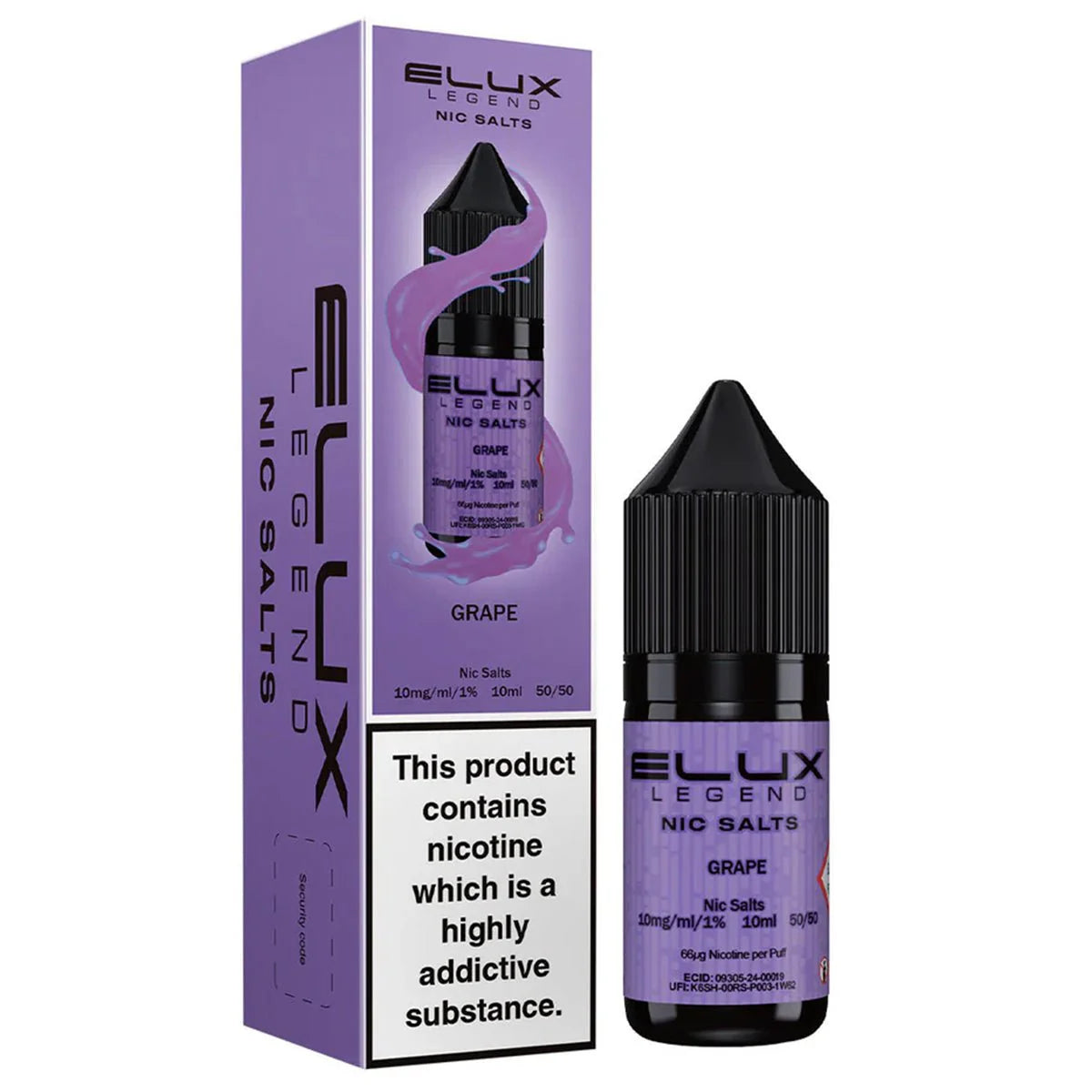 Grape– Elux Legend Nic Salt 10ml
