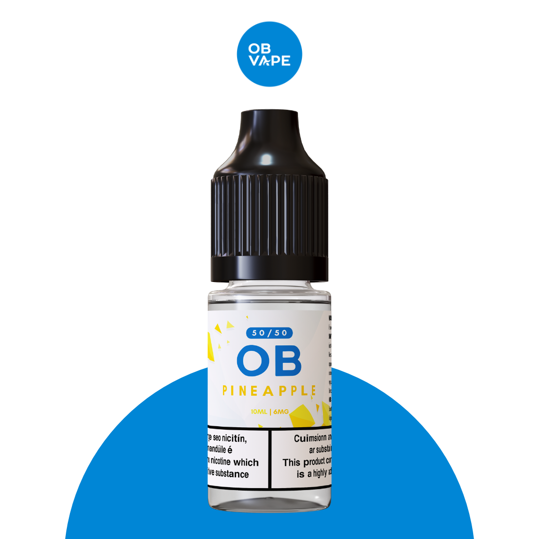 Pineapple - OB 50/50 10ml - OB Vape Shop Ireland | Free Next Day Delivery Over €50 | OB Vape Ireland's Premier Vape Shop | OB Bar Disposable Vape