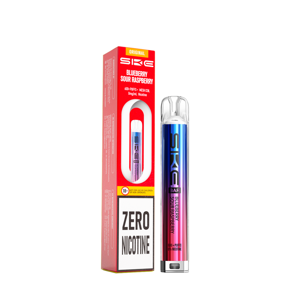 SKE Crystal Bar 600 Puff ZERO NICOTINE Disposable