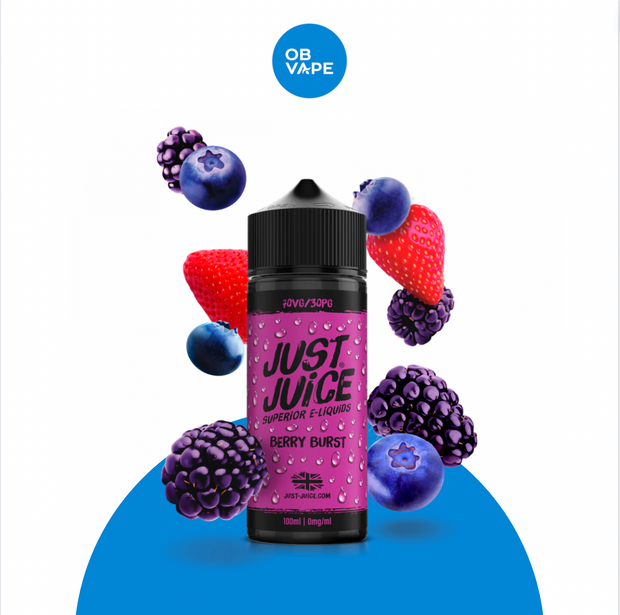 Berry Burst - Just Juice 100ml - OB Vape Shop Ireland | Free Next Day Delivery Over €50 | OB Vape Ireland's Premier Vape Shop | OB Bar Disposable Vape