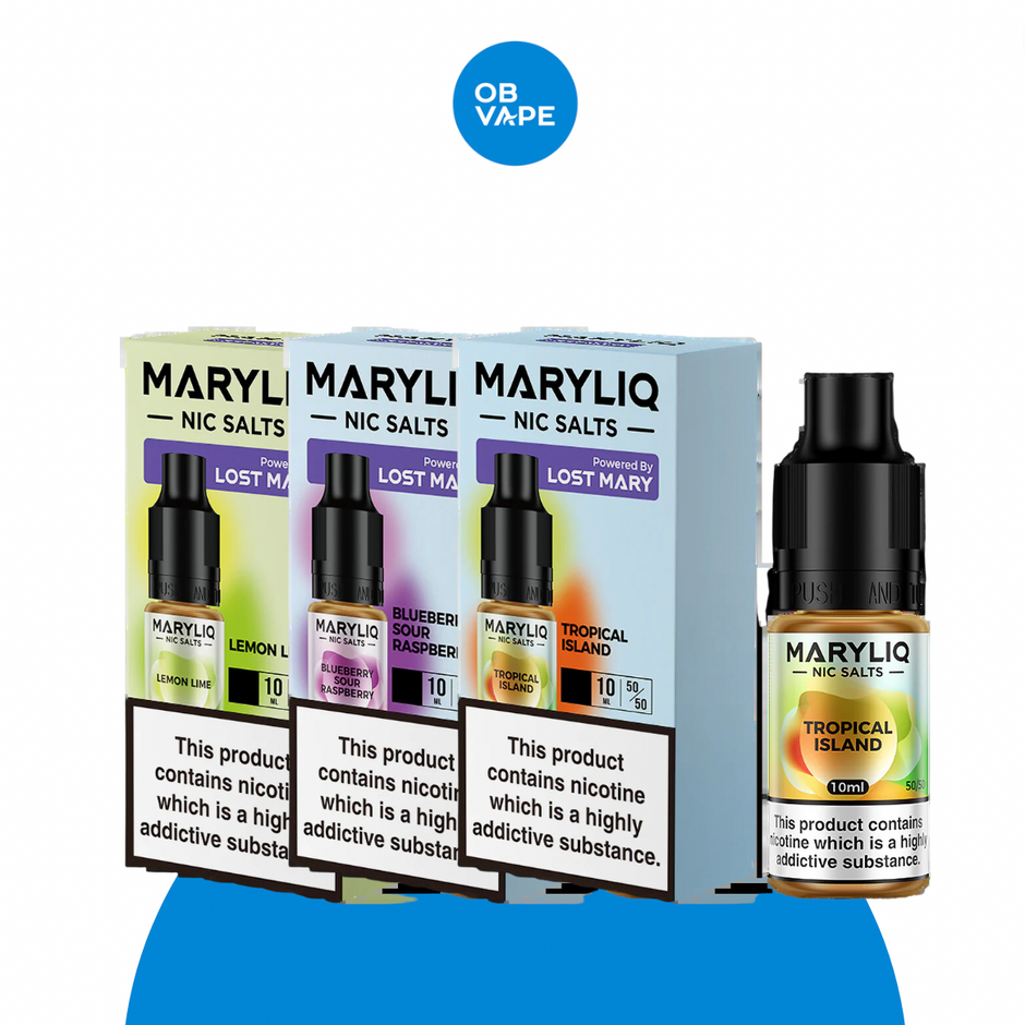 Maryliq 10ml Nic Salt Range - OB Vape Shop Ireland | Free Next Day Delivery Over €50 | OB Vape Ireland's Premier Vape Shop | IVG 2400, Lost Mary, Elfliq, Disposable Vape